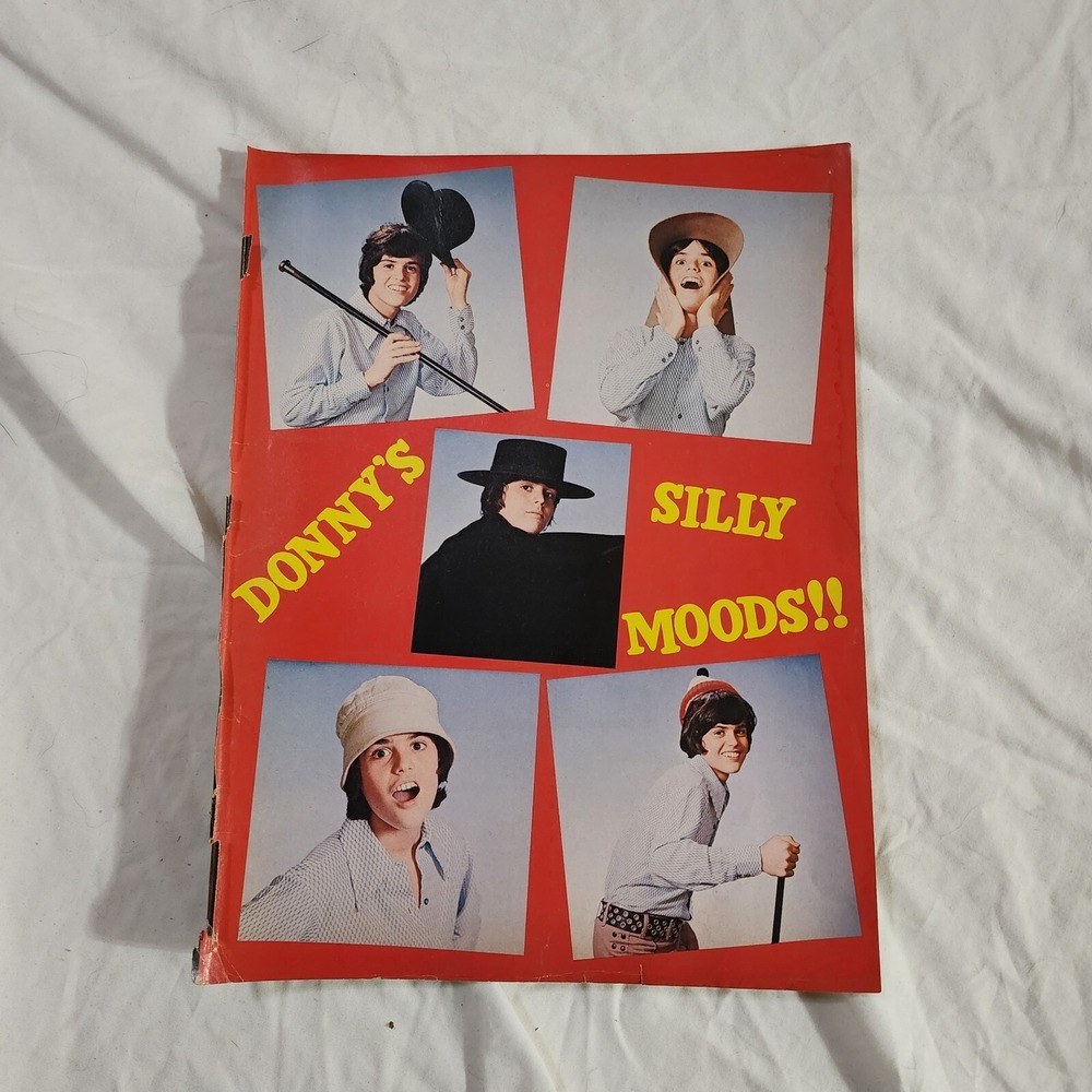 Donny Osmond double-sided pinup Donny's Silly Moods vintage poster clipping 8x10